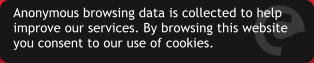 Anonymous browsing data is collected to help improve our services. By browsing this website you consent to our use of cookies.